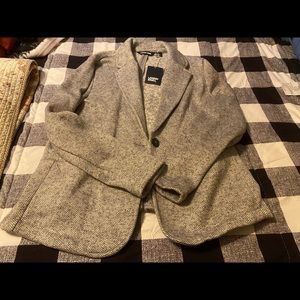 Lands End Fleece Blazer